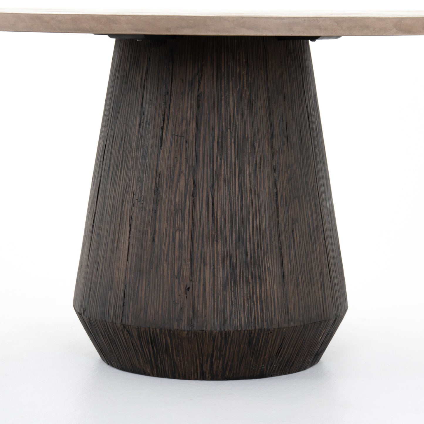 Darwin Round Dining Table-Taupe Concrete