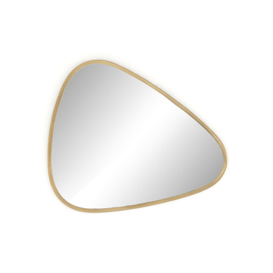Brinley Triangle Mirror-Antique Brass
